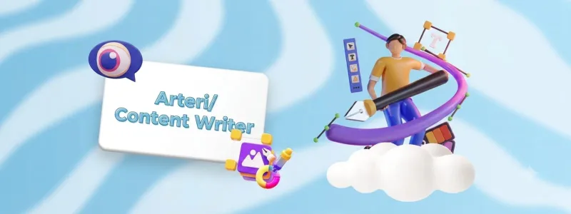 Arteri/Content Writer banner